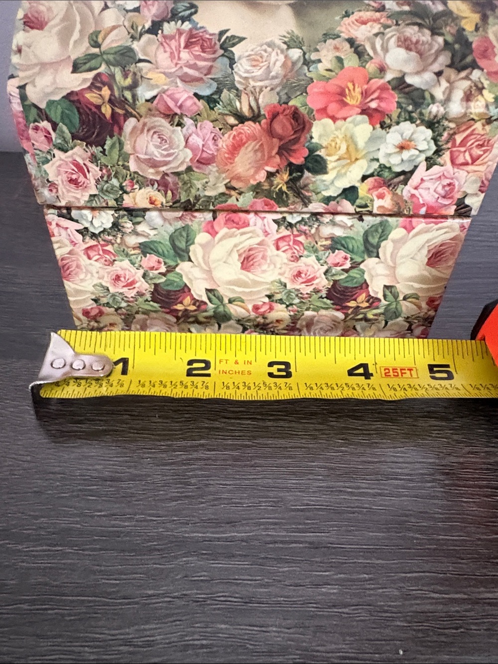 Floral Portrait Decorative Trinket Box in Multicolor - Picture 8 of 10